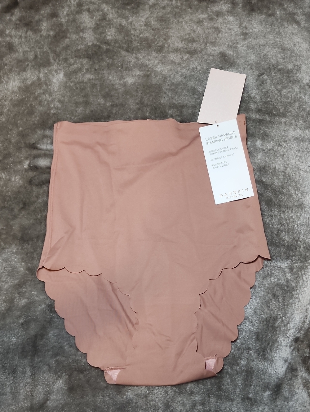 Danskin Intimates Laser Hi-Waist Shaping Breifs Brown-Pink Size S Style: DS4043